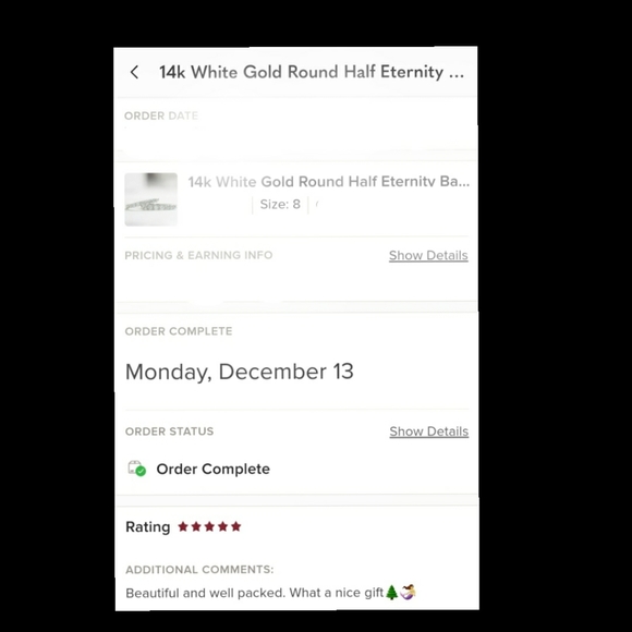 🆕️ $950  14K White Gold Simulated Round Half Eternity Band - Picture 6 of 7